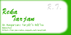 reka tarjan business card